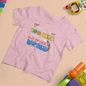 100th Day Of School T Shirt For Kid The Last 100 Days Have Been Out Of This World Outer Space TS09 Light Pink Printyourwear