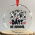 101 Days Of School Dalmatian Dogs Crystal Glass Ornament Happy 101th Day TS02 Transparent Glass 3'' Circle Print Your Wear
