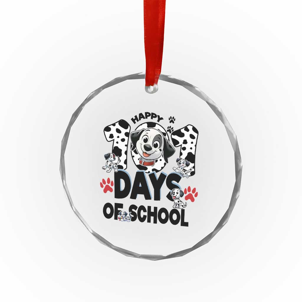 101 Days Of School Dalmatian Dogs Crystal Glass Ornament Happy 101th Day TS02 Print Your Wear