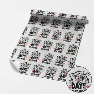 101 Days Of School Dalmatian Dogs Wrapping Paper Roll Happy 101th Day TS02 Christmas Plaid Print Your Wear