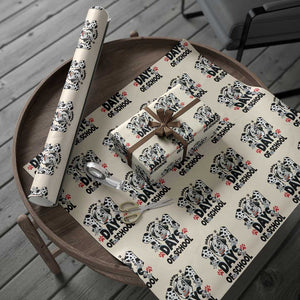 101 Days Of School Dalmatian Dogs Wrapping Paper Roll Happy 101th Day TS02 Beige Print Your Wear