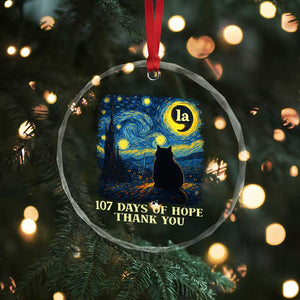 107 Days of Hope Thank You Kamala Crystal Glass Ornament Cat Starry Night Van Gogh Comma La Harris TS10 Print Your Wear