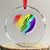 107 Days of Hope Thank You Kamala Crystal Glass Ornament Comma La TS10 Transparent Glass 3'' Circle Print Your Wear