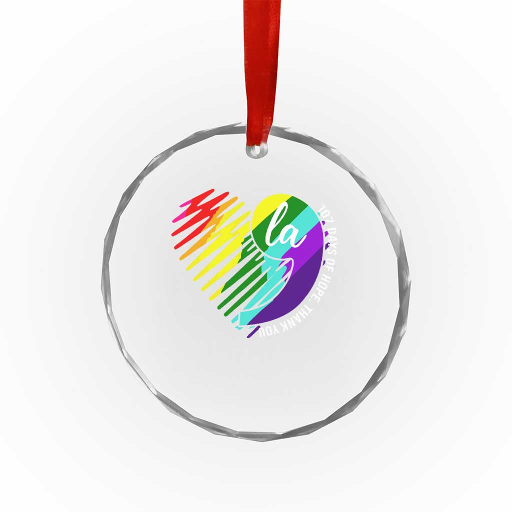 107 Days of Hope Thank You Kamala Crystal Glass Ornament Comma La TS10 Print Your Wear