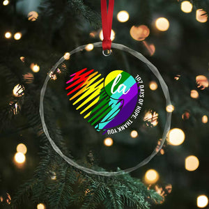 107 Days of Hope Thank You Kamala Crystal Glass Ornament Comma La TS10 Print Your Wear