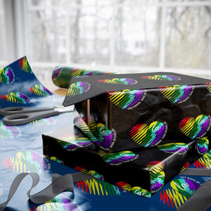 107 Days of Hope Thank You Kamala Wrapping Paper Roll Comma La TS10 Black Print Your Wear