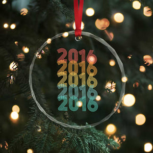 10th Birthday Crystal Glass Ornament Vintage 2016 Retro 10 Years Old Birthday