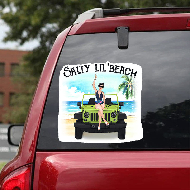 Personalized JP Decal Salty Lilbeach JP Girl NO.1 CTM package 13x13cm Custom - Printyourwear