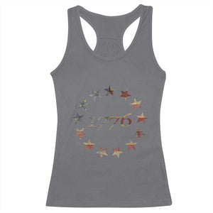 13 Star Flag Betsy Ross Distressed American Flag 1776 USA Racerback Tank Top 4th Of July TS11 Charcoal Print Your Wear