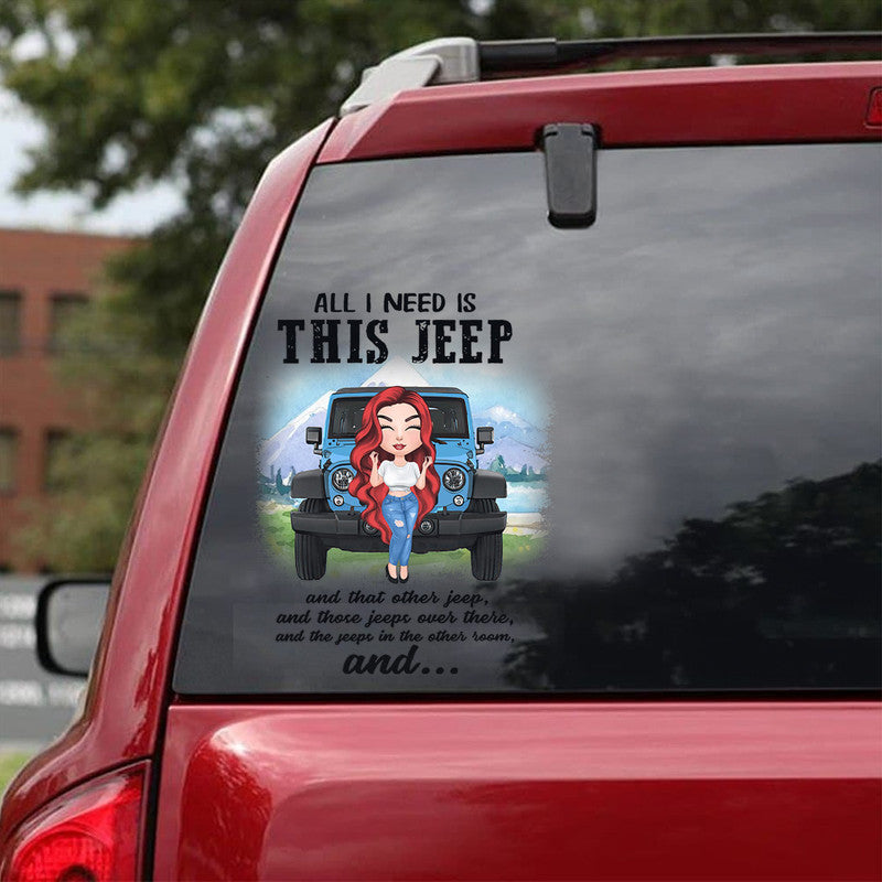 Personalized All I Want Is This JP and That Other JP Decal CTM package 13x13cm Custom - Printyourwear