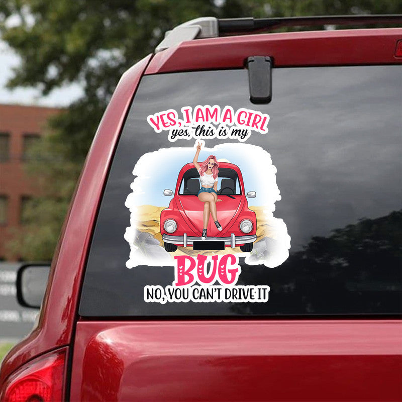 Personalized JP Decal Yes This Is My Beetle You Cant Drive It CTM package 13x13cm Custom - Printyourwear