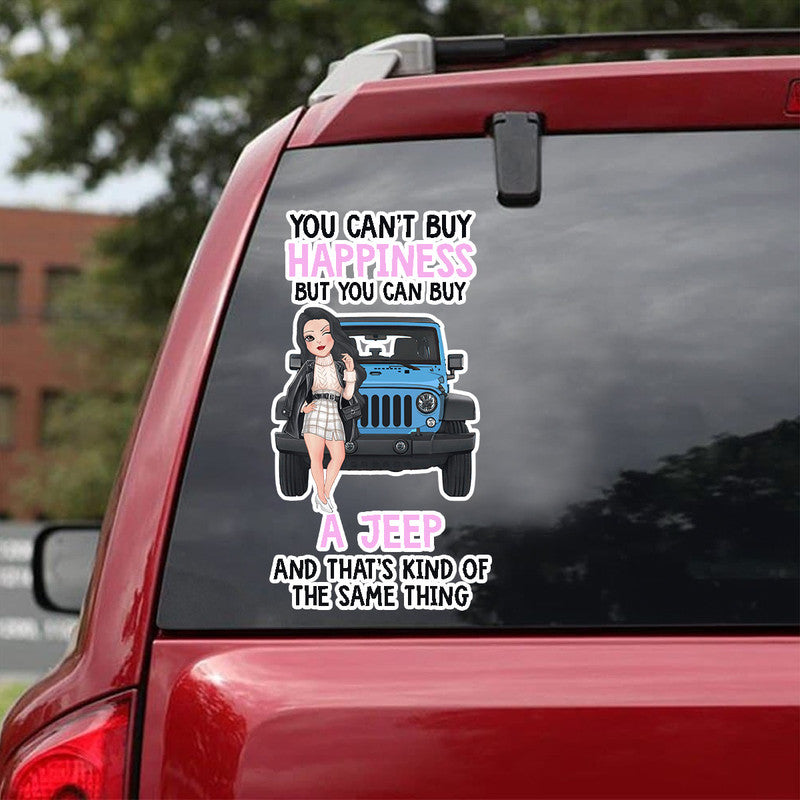 Personalized JP Decal You Cant Buy Happiness But You Can Buy A JP and Thats Kind Of A Same Thing CTM package 13x13cm Custom - Printyourwear