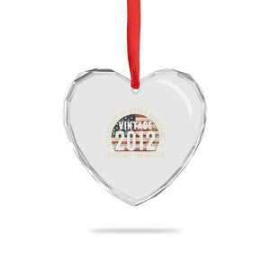 13th Birthday Heart Crystal Glass Ornament Vintage 2012 Official Teenager 13 Years Of Being Awesome American Flag - Print Your Wear