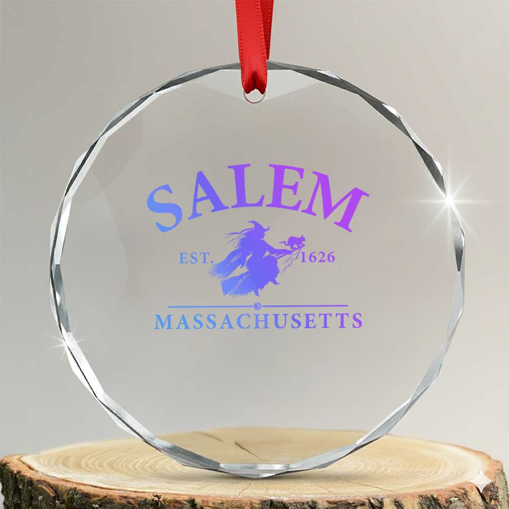 1692 They Missed One Crystal Glass Ornament Halloween Salem Witch Trials TS10 Transparent Glass 3'' Circle Print Your Wear