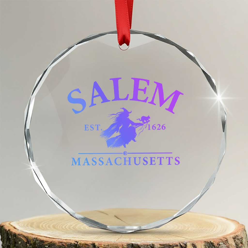 1692 They Missed One Crystal Glass Ornament Halloween Salem Witch Trials TS10 Transparent Glass 3'' Circle Print Your Wear