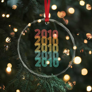 16th Birthday Crystal Glass Ornament Vintage 2010 Retro 16 Years Old Birthday