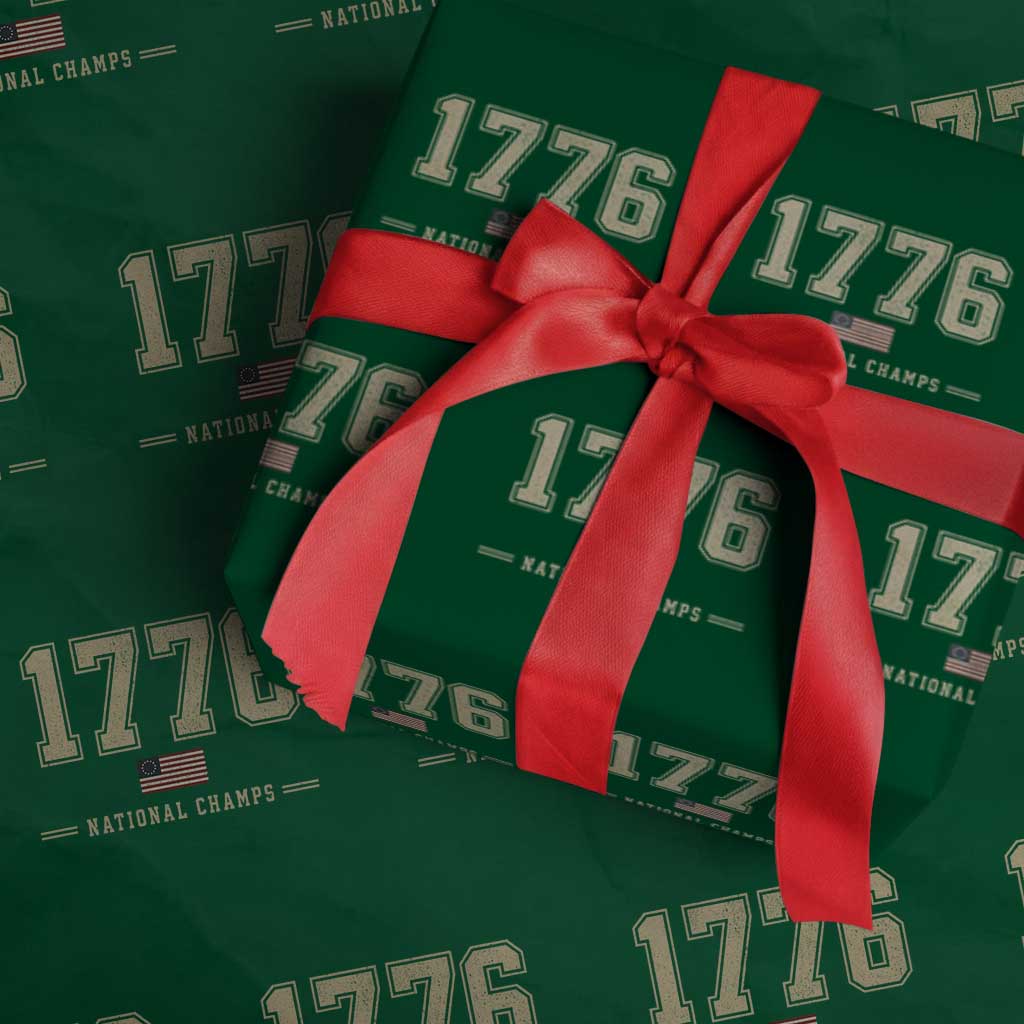 1776 National Champs 250th Anniversary USA 4th of July Wrapping Paper Roll