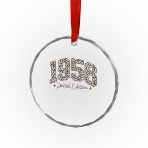 1956 Retro Birthday Crystal Glass Ornament 70 Year Old Leopard 70th Birthday Gifts For Women TS10 Print Your Wear
