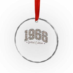 1966 Retro Birthday Crystal Glass Ornament 60 Year Old Leopard 60th Birthday Gifts For Women TS10 Print Your Wear