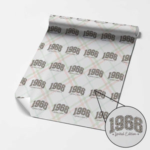 1966 Retro Birthday Wrapping Paper Roll 60 Year Old Leopard 60th Birthday Gifts For Women TS10 Christmas Plaid Print Your Wear