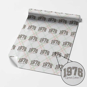 1976 Retro Birthday Wrapping Paper Roll 50 Year Old Leopard 50th Birthday Gifts For Women TS10 Christmas Plaid Print Your Wear