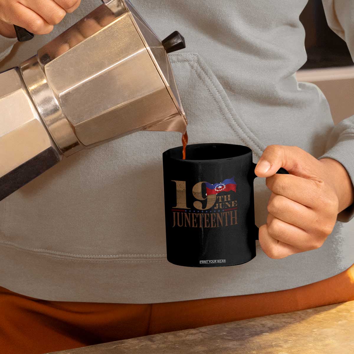 19th June Juneteenth Freedom Day Coffee Mug Juneteenth Flag TS11 Print Your Wear