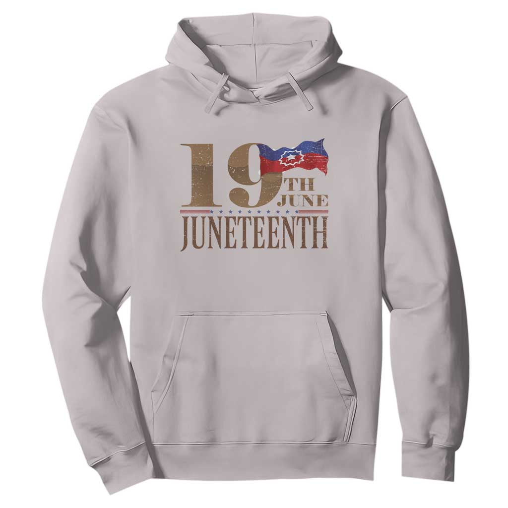 19th June Juneteenth Freedom Day Hoodie Juneteenth Flag TS11 Ice Gray Print Your Wear