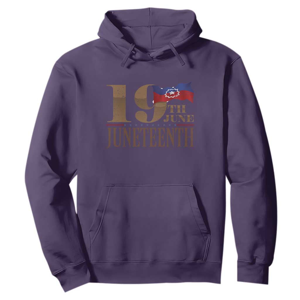 19th June Juneteenth Freedom Day Hoodie Juneteenth Flag TS11 Purple Print Your Wear