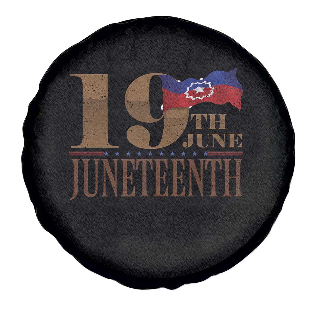 19th June Juneteenth Freedom Day Spare Tire Cover Juneteenth Flag TS11 Print Your Wear