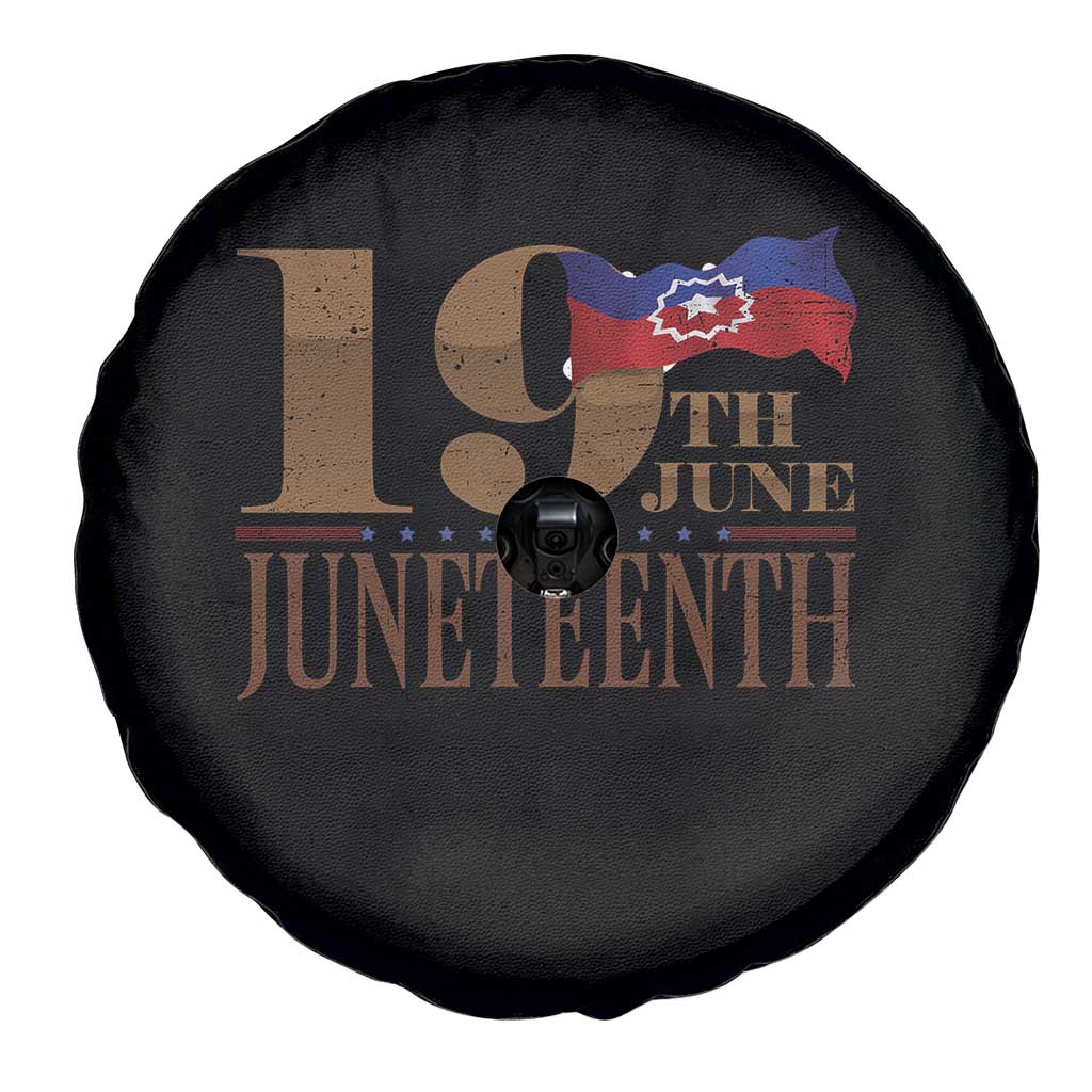 19th June Juneteenth Freedom Day Spare Tire Cover Juneteenth Flag TS11 Print Your Wear
