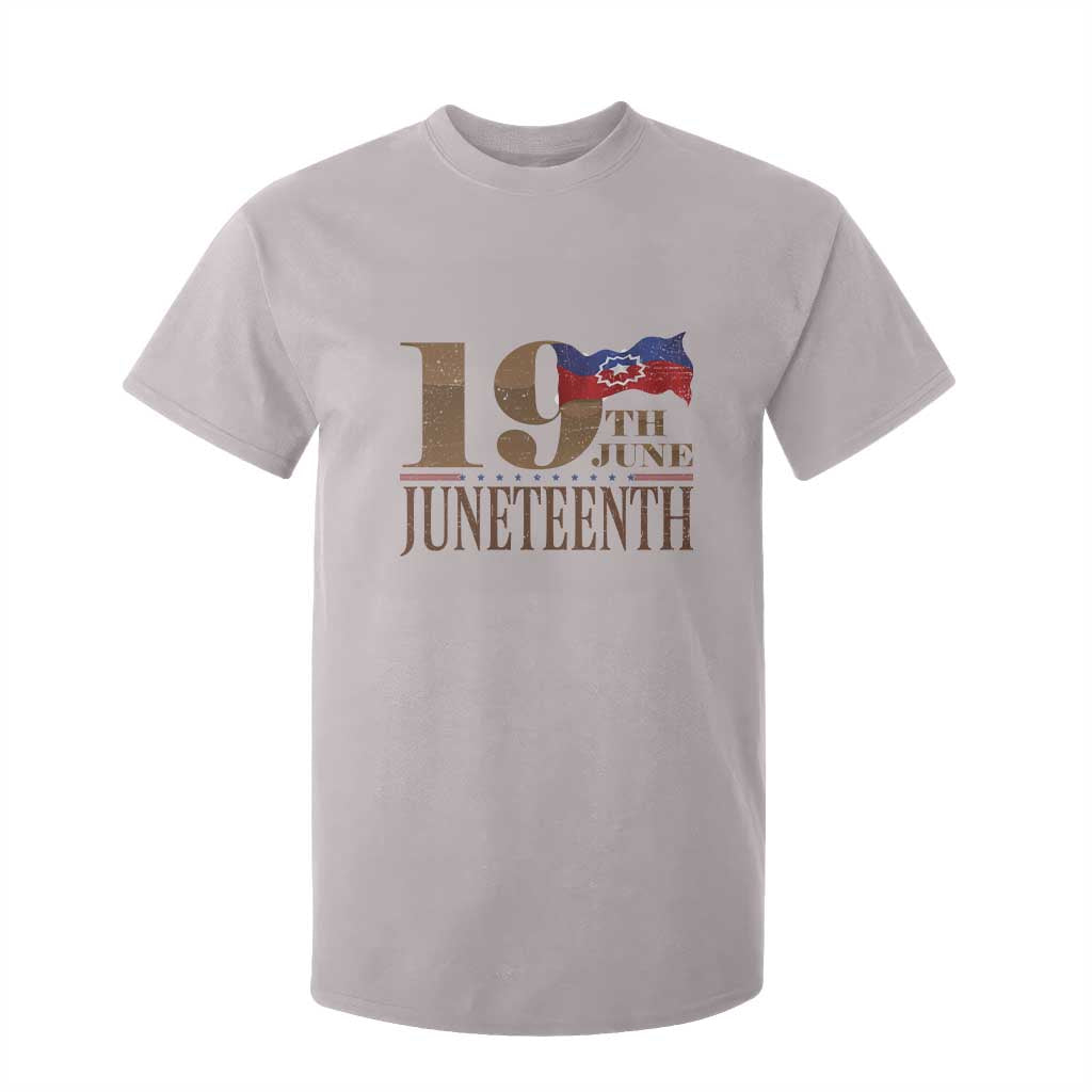 19th June Juneteenth Freedom Day T Shirt For Kid Juneteenth Flag TS11 Ice Gray Print Your Wear