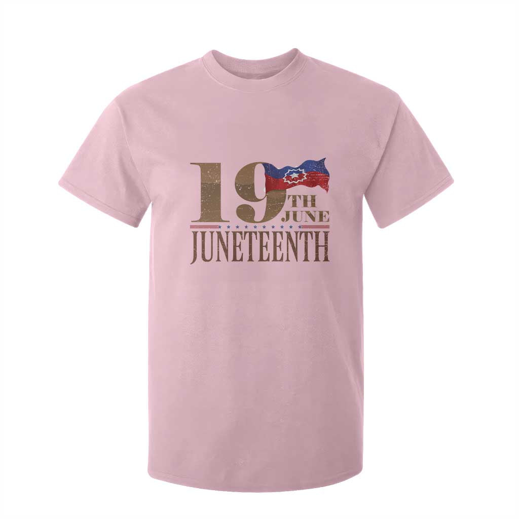 19th June Juneteenth Freedom Day T Shirt For Kid Juneteenth Flag TS11 Light Pink Print Your Wear