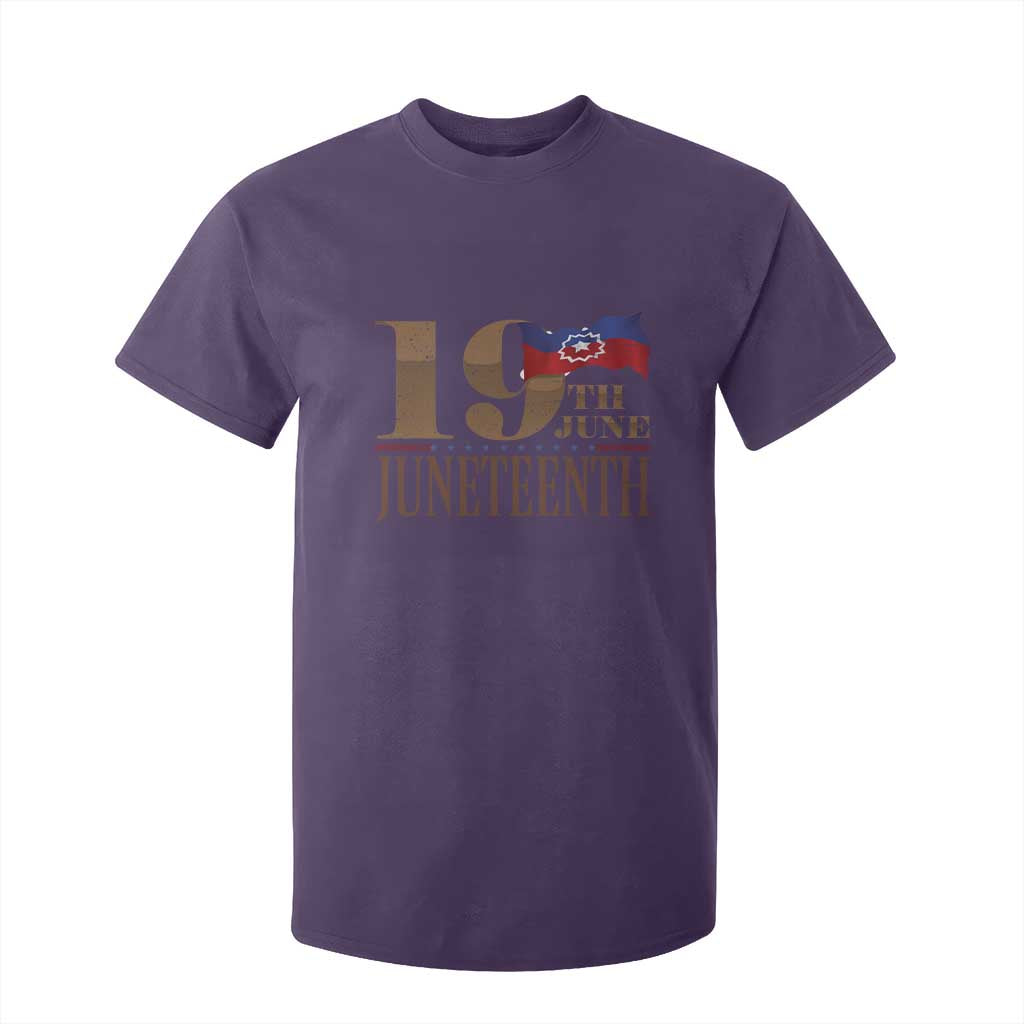 19th June Juneteenth Freedom Day T Shirt For Kid Juneteenth Flag TS11 Purple Print Your Wear