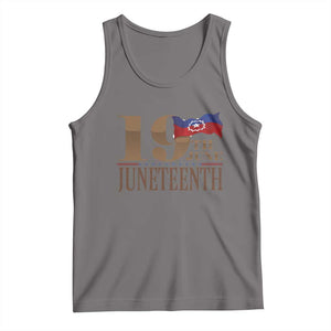 19th June Juneteenth Freedom Day Tank Top Juneteenth Flag TS11 Deep Heather Print Your Wear
