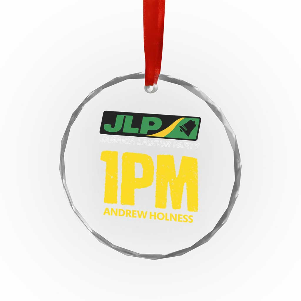 1PM Andrew Holness Crystal Glass Ornament Support JLP Jamaica Labour Party TS02 Print Your Wear