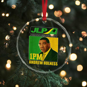 1PM Andrew Holness JPL Supporter Crystal Glass Ornament Jamaica Labor Party Jamaican Political Pride TS02 Print Your Wear