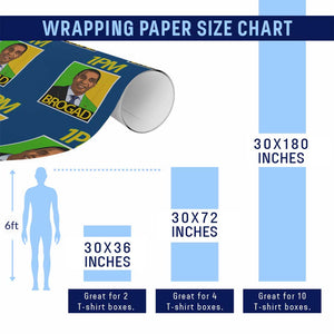 1PM BROGAD JLP Supporter Andrew Holness Wrapping Paper Roll Jamaica Labor Party Politics TS02 Print Your Wear