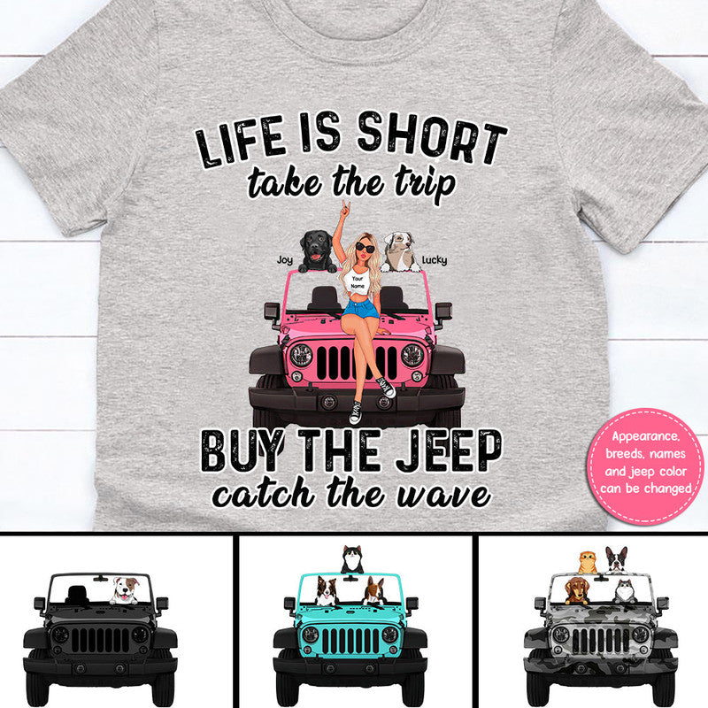 Custom JP Tee Shirts Life Is Short Take The Trip Buy The JP CTM Youth Custom - Printyourwear