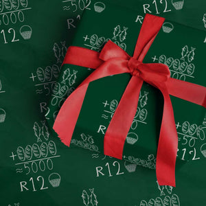 2 Fishes 5 Breads Jesus Feeds The 5000 Christian Bible Verses Wrapping Paper Roll TS11 Green Print Your Wear