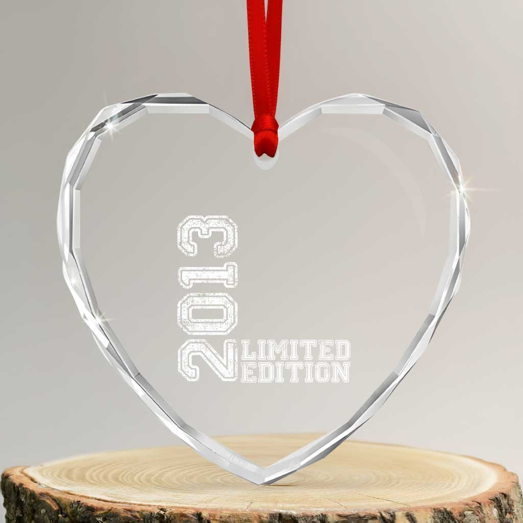 2013 Limited Edition Heart Crystal Glass Ornament Limited Edition 13th Birthday Boys Girl TS10 Transparent Glass 3'' Heart Print Your Wear