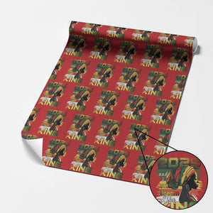 2025 And I Still Dream Like King Wrapping Paper Roll Martin Luther King Day TS11 Red Print Your Wear