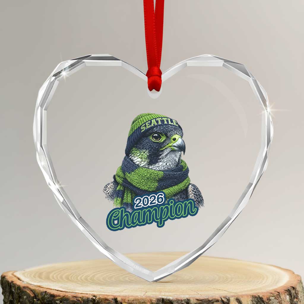 2026 Champion Pride Heart Crystal Glass Ornament Gift For Northwest Sports Fans TS12 Transparent Glass 3'' Heart Print Your Wear