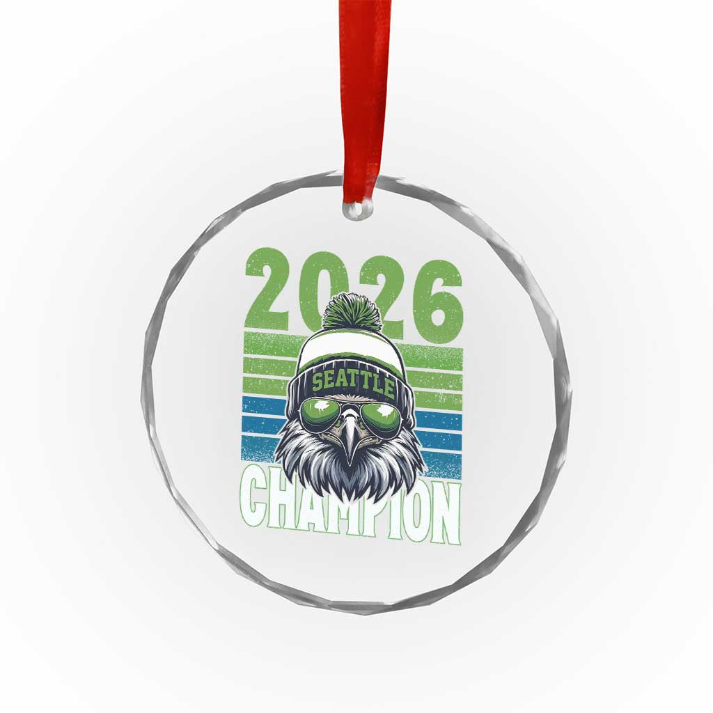 2026 Champion Seattle Crystal Glass Ornament 12s Fan Pride TS12 Print Your Wear