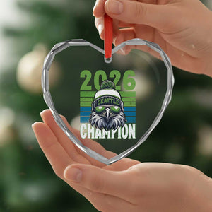 2026 Champion Seattle Heart Crystal Glass Ornament 12s Fan Pride TS12 Print Your Wear