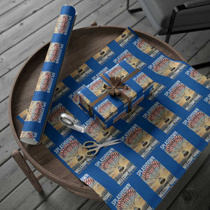 2026 Lunar Mission Splashdown Welcome Home Wrapping Paper Roll Pacific Ocean April 10 Vintage Capsule Recovery Graphic TS02 Blue Print Your Wear