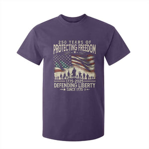 250 Years Of Protecting Freedom Defending Liberty Since 1775 T Shirt For Kid US Military Army Birthday TS11 Purple Print Your Wear