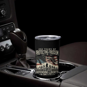 250 Years Of Protecting Freedom Defending Liberty Since 1775 Tumbler Cup US Military Army Birthday TS11 Print Your Wear