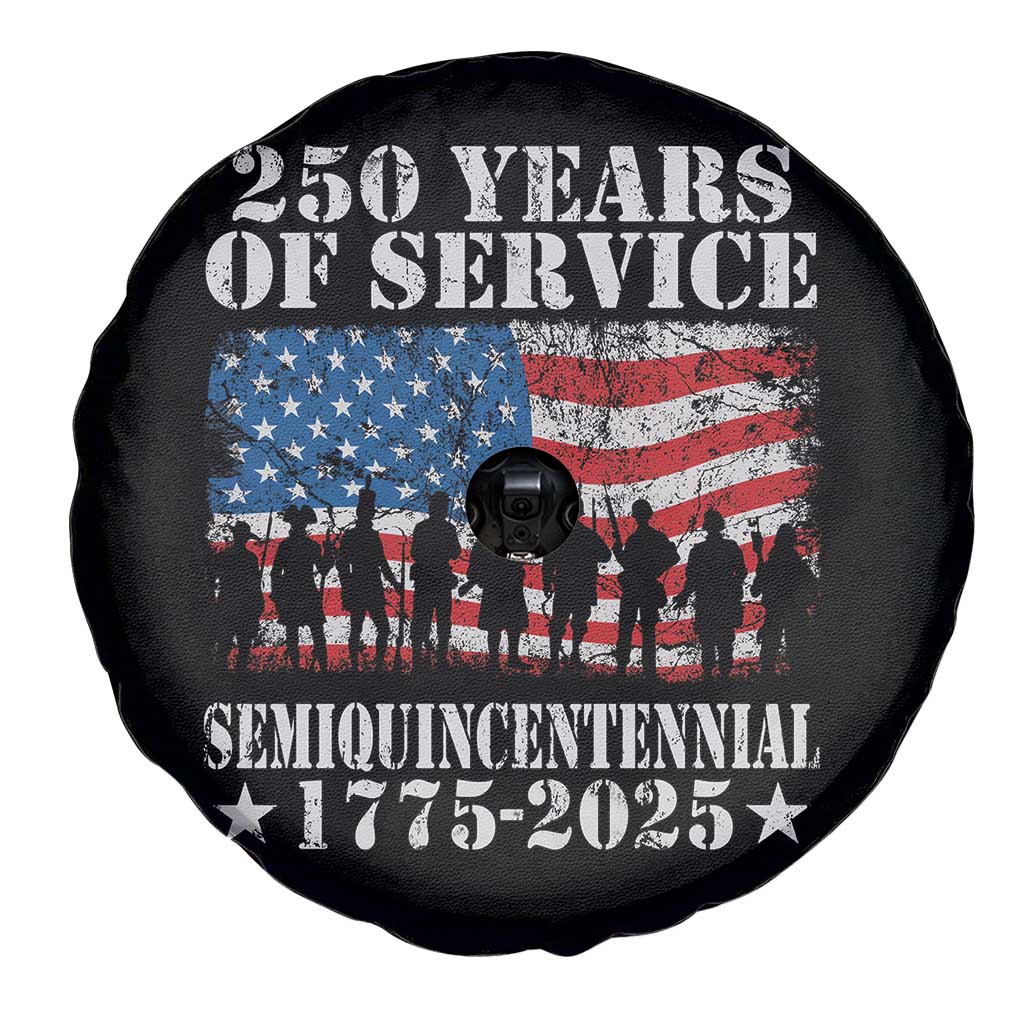 250 Years Of Service Semiquincentennial Spare Tire Cover US Military Army Birthday American Flag TS11 Print Your Wear