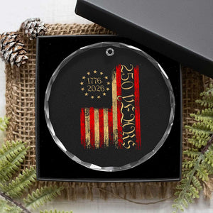250 Years America Flag Crystal Glass Ornament 250th Anniversary USA TS10 Print Your Wear