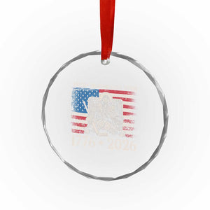 250 Years Faith and Freedom Christian Crystal Glass Ornament Jesus Hockey Player 4th of July American Flag TS14 Print Your Wear